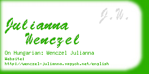 julianna wenczel business card